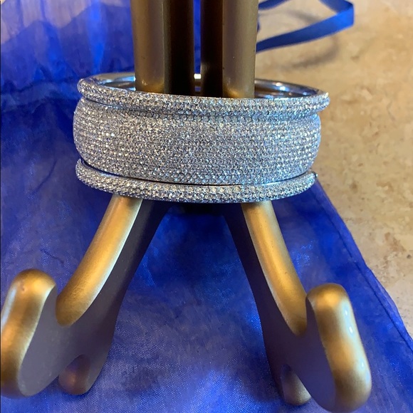 Stunning Swarovski crystal set of 3 bracelets - Picture 2 of 7